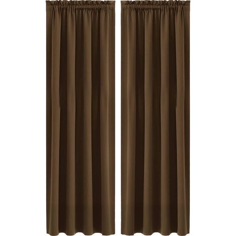 Rideaux pour chambre à coucher - Rideaux occultants thermiques isolants à œillets pour chambre d'enfant (37,8 x 60 pouces de long, 1 panneau seulement)