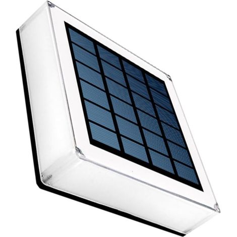 Wasserdichte, solarbetriebene Außensäulenleuchte, zweifarbig 3000k - (1/5)