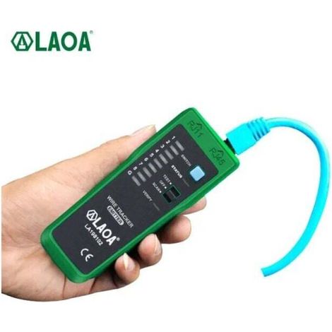 Testeur de fil, détecteur de cable, Testeur de ligne de cable, instrument de détection de cables, cable fil testeur ligne Finder téléphone, fil Tracker Scan réseau outils (1/4)