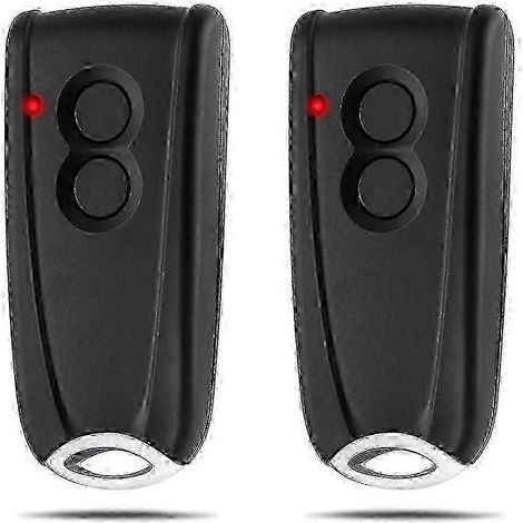 Lot de 2 télécommandes de porte de garage, émetteur portatif 433,92 MHz, compatibles avec EcoStar RSC2-433, RSE2-433, RSZ1-433 et Hormann Liftronic Gate. (1/5)