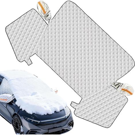 Housse de pare-brise pour et neige - Couverture de protection magnétique pour le capot, bloc anti-neige, pour conducteur, camping-car, berline, hiver, jours de neige, gel, stylo quotidien (1/5)