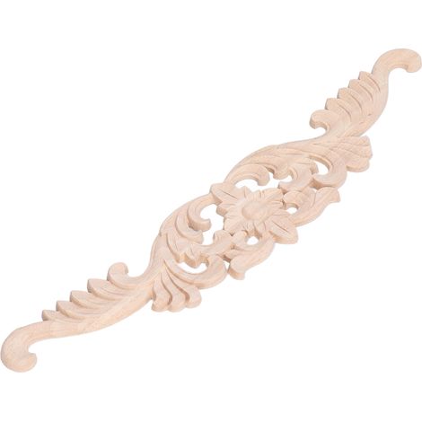 Cadre d'angle sculpté en bois pour meuble écologique, décoration intérieure