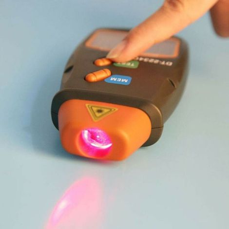 Tachymètre Numérique DT-2234C+, Mini Testeur de Tours par Minute, Plage Tachymétrique 2.5RPM-99.999RPM (1/4)