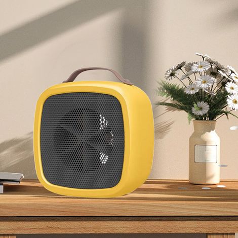 Ventilateur radiateur électrique portatif pour bureau et maison - Sécurité surchauffe - Poignée de transport - Prise standard 220V (1/5)