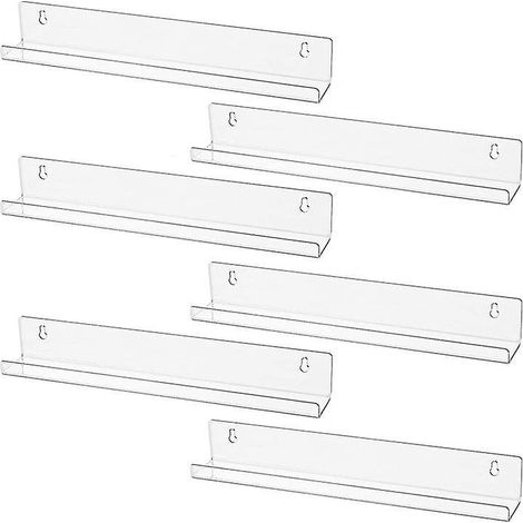 Set mit 6 wandmontierten Schallplattenregalen - Regale für Alben oder andere Gegenstände. (1/5)