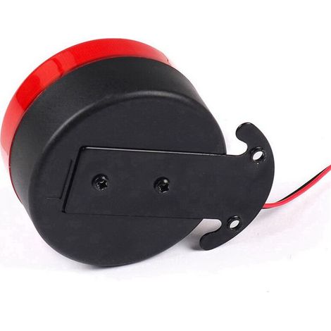 Clacson automatico di segnalazione da 105 dB con indicatore LED e avvisatore acustico di retromarcia, adatto per autoveicoli, con tensione da 12V a 24V.