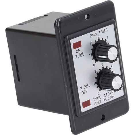 Relais temporisé double cycle 30M, contact 1NO 1NC, AC220V 5A, minuterie à cycle alterné (1/5)