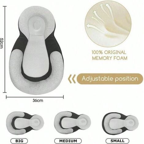 Multifunktionales Babyschlafkissen: Anti-Roll-Funktion, Still- und Bauchlagefunktion, verstellbare Dicke, pflegeleicht