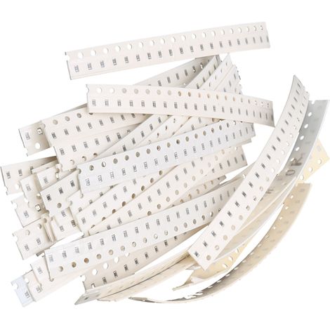 Kit de 660 résistances CMS 0603, assortiment varié pour équipement électronique, protection sécurisée. (1/5)