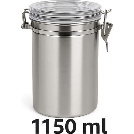 Luftdichter Metall Behälter 1150 ml – Aromadose Aufbewahrung (1/5)