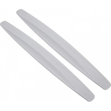 Lot de 2 films de protection pour pare-chocs de voiture, bandes d'angle autocollantes en fibre de carbone pour la protection de la carrosserie (1/4)