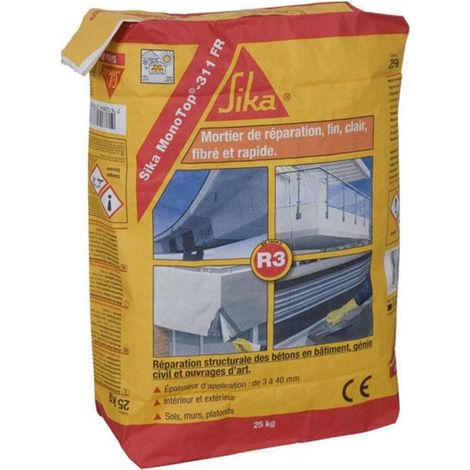 Mortier SIKA MONOTOP 311F gris clair SIKA FRANCE 74811