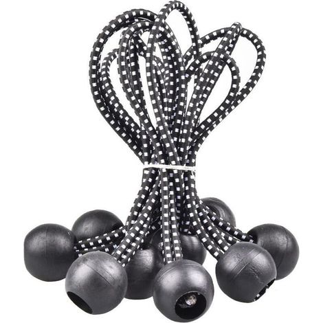 40 Pièces Tendeur Élastique, Tendeur, Tendeur avec Boule, Tendeur Élastique, Tentes, Attaches de Camping De Nombreuses Applications Extérieures (15,5 cm) (1/5)