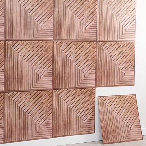 Un juego de 10 pegatinas de pared, cada una de 30 x 30 x 0,2 cm, que se pueden utilizar como papel pintado para techos, paneles para paredes de cocinas y decoración de paredes de hoteles. (1/4)