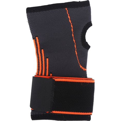 Enveloppement de poignet, attelle résistante à l'usure, douce pour la peau, crochet et boucle de protection en nylon souple pour les amateurs de sport d'haltérophilie de traction de remise en forme (1/5)