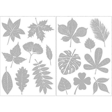 Transparente Fensteraufkleber schützen Wildvögel vor Stößen.-Leaf
