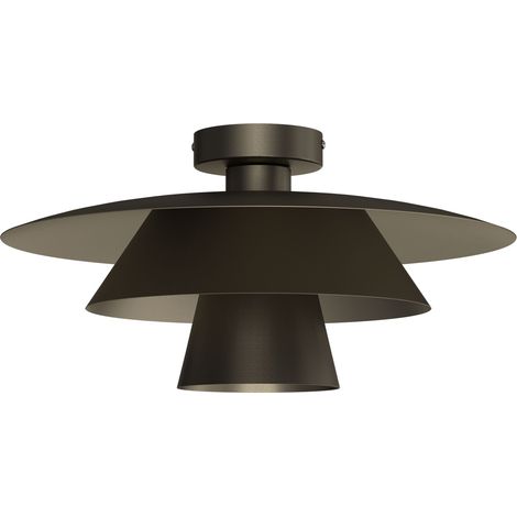 Plafonnier décoratif Plato Luminex bronze titane 1xE27 15W (1/2)