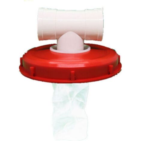 Couvercle de Réservoir IBC avec Filtre en Nylon Lavable pour Réservoir d'eau de Pluie IBC 1000 litres,Filtre À Couvercle IBC Accessoires de Réservoir IBC,Filtre à Eau de Pluie en Nylon(Té de 245 m