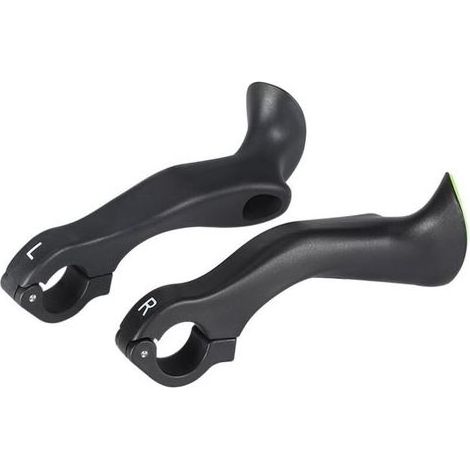 Lntyq 1 paire poignées de guidon de vélo, extrémités de guidon en nylon de 22,2 mm, extrémités ergonomiques pour vélo de route et la plupart des vélos (1/5)