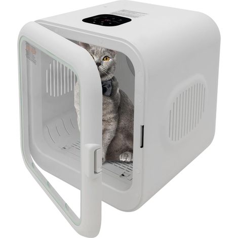 Secadora para mascotas, secadora portátil para gatos, máquina para cachorros, máquina de peluquería para mascotas, cortapelos para perros. Se puede usar en tiendas de mascotas y en hogares. Color blan (1/5)
