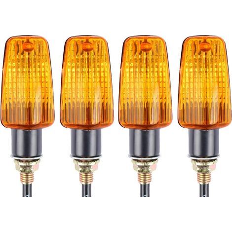 4pcs Indicateurs de Moto Clignotants 12V Étanche Universel pour Moto Scooter Quad Cruiser Off Road (1/5)