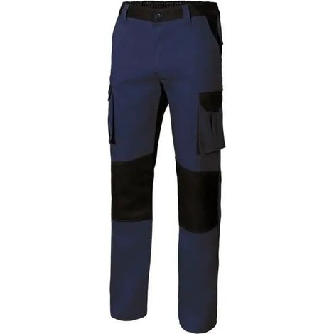Pantaloni da lavoro Velilla bicolore rinforzati ginocchia vita elastica