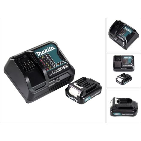 Makita Power Source Kit 12V con 1x BL1021B batería 2.0Ah + cargador DC10SB