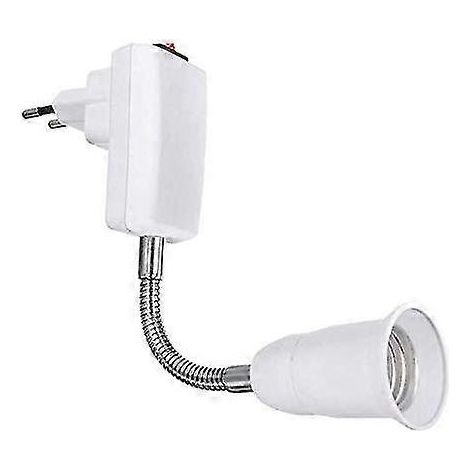 Douille E27 avec interrupteur pour applique murale de cuisine, 220 V CA, support de lampe à douille E27, spot mural sans fil pour lampe de lecture, (1/5)