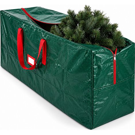 Aga Funda de almacenamiento para árbol de Navidad 122×38×50 cm Verde