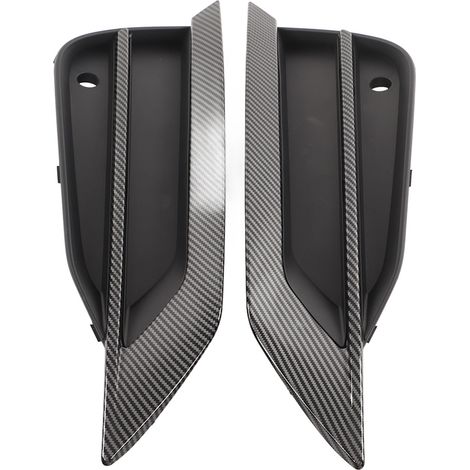 1 paire de grilles de feux antibrouillard pour pare-chocs avant gauche ou droit 31425447, accessoire pour S90, V90 2016-2019, style carbone (1/5)