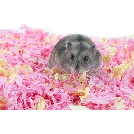 Parure de lit pour Petits Animaux domestiques à Faible poussière, Douce et Respirante - pour Rat, Cochon d'Inde, Chinchilla, écureuil, Lapin - 450 g, 2 Pack (1/5)