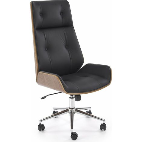 Silla de oficina Houston 1926, Negro, 114x60x65cm, Sin reposabrazos, Con ruedas, Mecanismo de la silla: Inclinación (1/3)