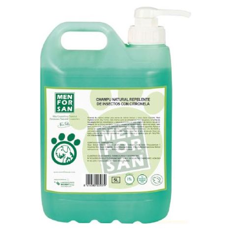 Parassiti shampoo menforsan repellente con dog citronela - 5l