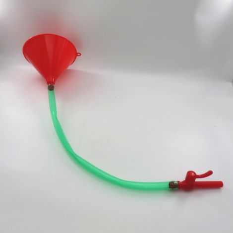entonnoir à bière rouge transparent, bongs à bière à tube unique