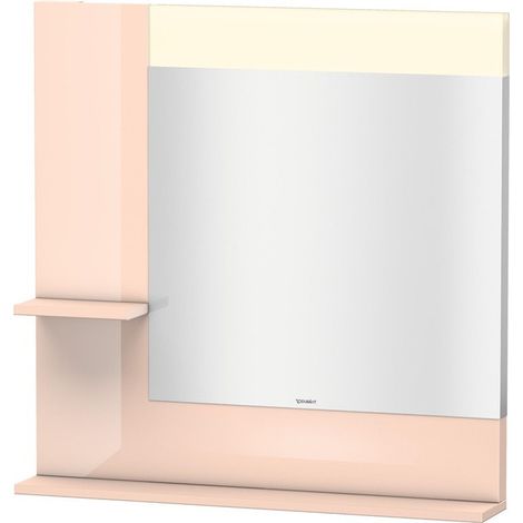 Miroir DuravitVERO 142x800x800m avec éclairage perle d'abricot haute brillance