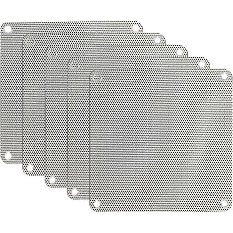 Lot de 5 grilles de protection anti-poussière magnétiques pour ventilateur d'ordinateur (80 mm) - 8 cm, 9 cm, 12 cm et 14 cm (1/4)
