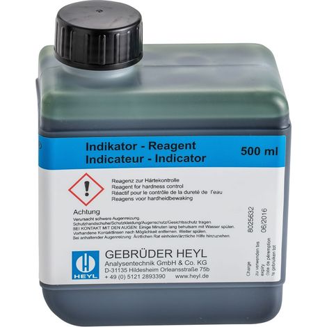 BWT Indikatorlösung 500ml 0,05-0,5 Grad dH, für Testomat 2000 Bob, 11858