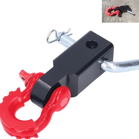 Recepteur Attelage Manille,Accessoires de Remorquage de Récupération de Véhicule en Acier,pour Les Camions Tout-Terrain et Les Bateaux à Moteur (1/5)