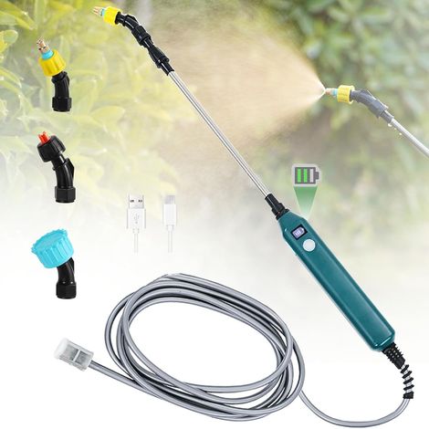 Pulvérisateur Électrique pour Plantes avec Batterie, Pulvérisateur de Jardin avec 3 Buses Réglables, Niveau de Batterie Visible, Pulvérisateur Rechargeable pour Désherbage (1/5)