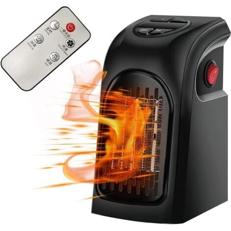 Riscaldatore da 400 W - Termoventilatore in ceramica, termoventilatore silenzioso, mini termoventilatore, termoventilatore elettrico economico, termoventilatore per bagno e camera da letto (1/4)