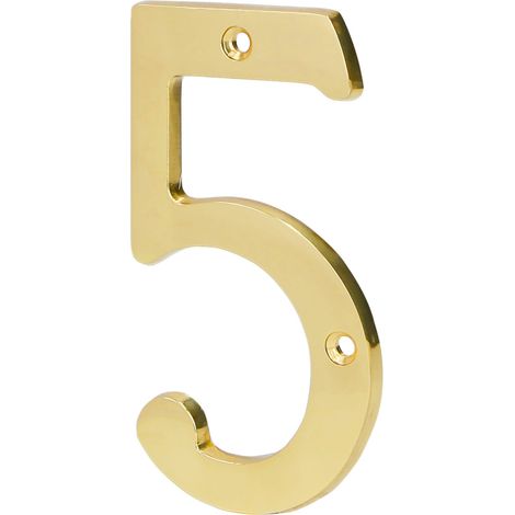 Número "5" de latón