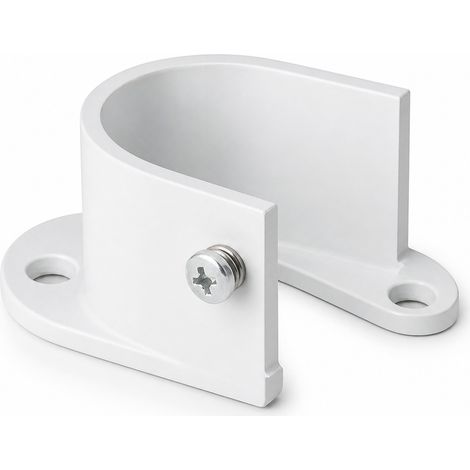 Support de Tringle 4 Acier Inoxydable pour Armoire Blanc 26 mm (1/5)