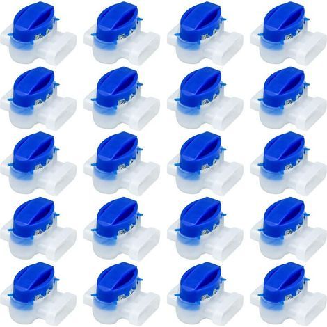 20 PCS Connecteurs de Câble Remplis des Résines, Raccord de Câble Étanche Borne à 3 Fils de Connexion pour Robot Tondeuse Automower (1/5)