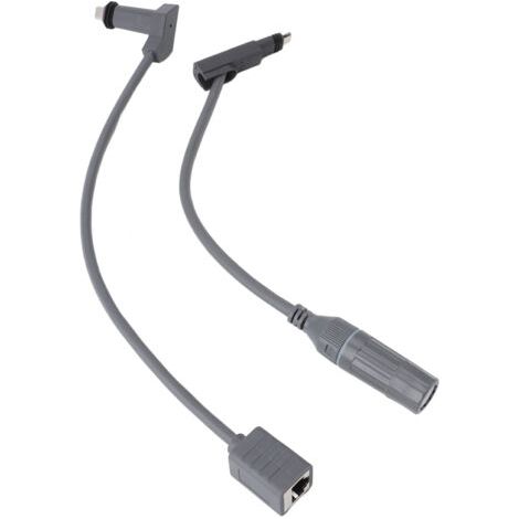 Cable RJ45 para Starlink 1200Mbps, conectores RJ45 1 y 2, blindaje antienvejecimiento, longitudes de 31,5 cm y 34,7 cm. (1/5)