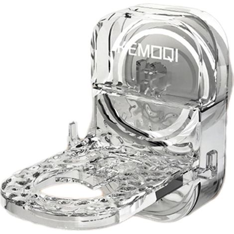 Support Pour Gel Douche - Ventouse Réglable - Support Mural Sans Perçage Pour Shampooing Savon Liquide - 9,6 x 5,8 x 4 cm - 1 Pièce (1/5)