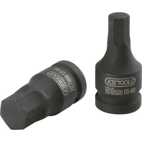 Douille tournevis à chocs 6 pans 1/2’’, 10 mm - 911.0906 - KS Tools (1/2)