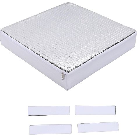 Isolateur de Lucarne de Camping-car, Structure à 3 Couches, Mousse Isolante à Surface Réfléchissante Antidérapante, avec Bandes de Fixation à Crochets et Boucles, pour (1/5)