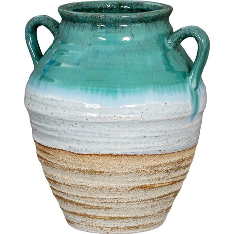 Fen Amphora Vase - Ceramic - L35 x W35 x H38 cm - White