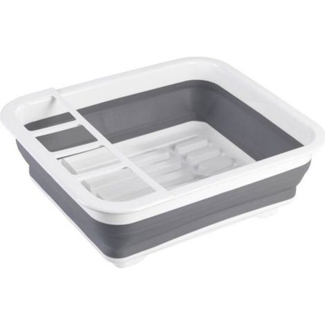 Égouttoir Vaisselle - Pliable Compact 36,5 x 13 x 31 cm - Pour Comptoir Cuisine Intérieur Extérieur - 1 Pièce (1/5)