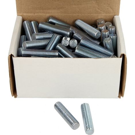 Boulon filté, acier galvanisé  DIN 976 M 8 x 50 mm